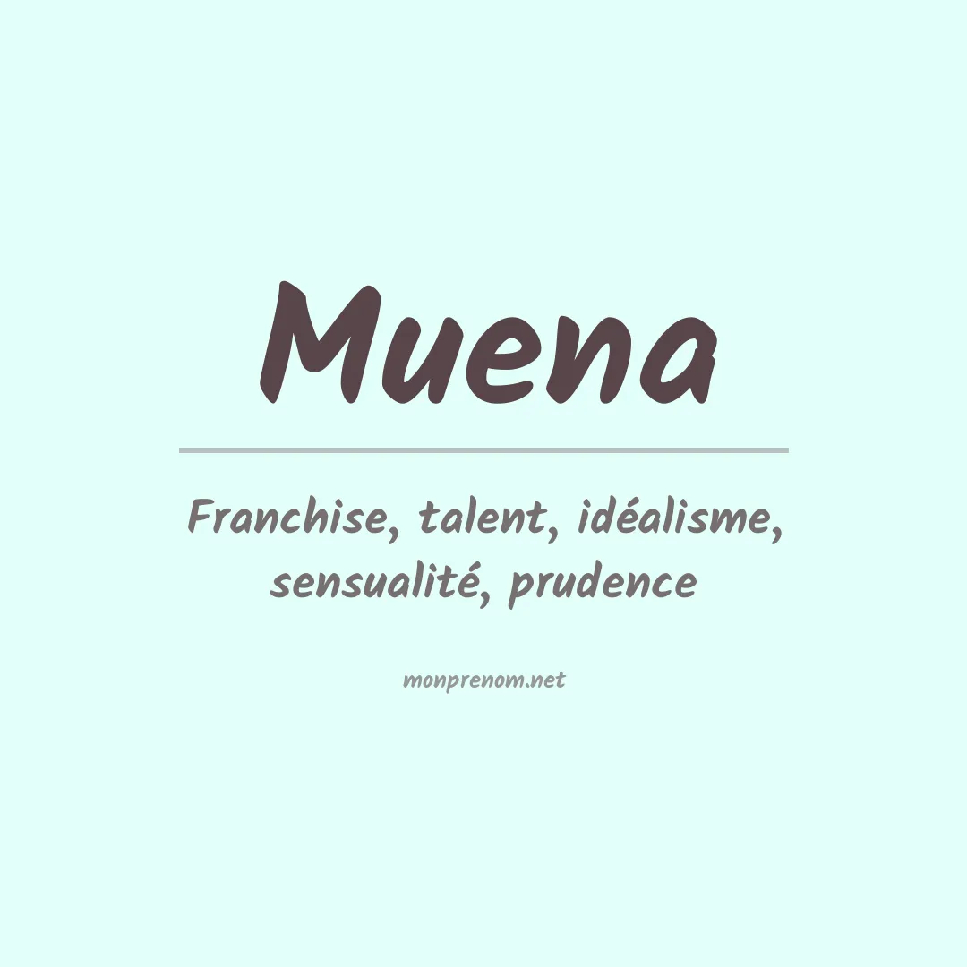 Prénom Muena