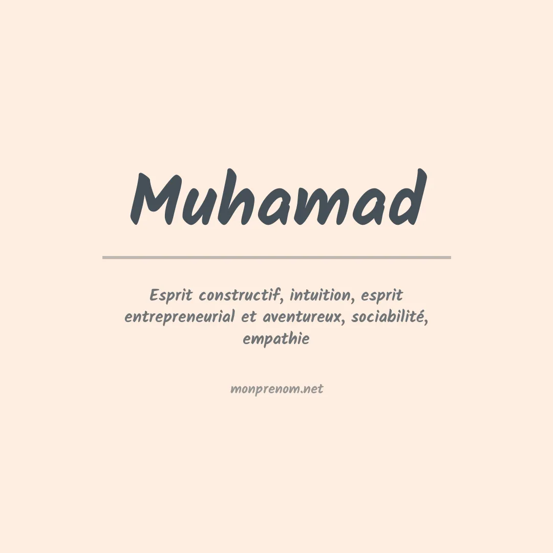 Prénom Muhamad