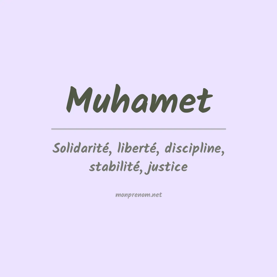 Signification du prénom Muhamet
