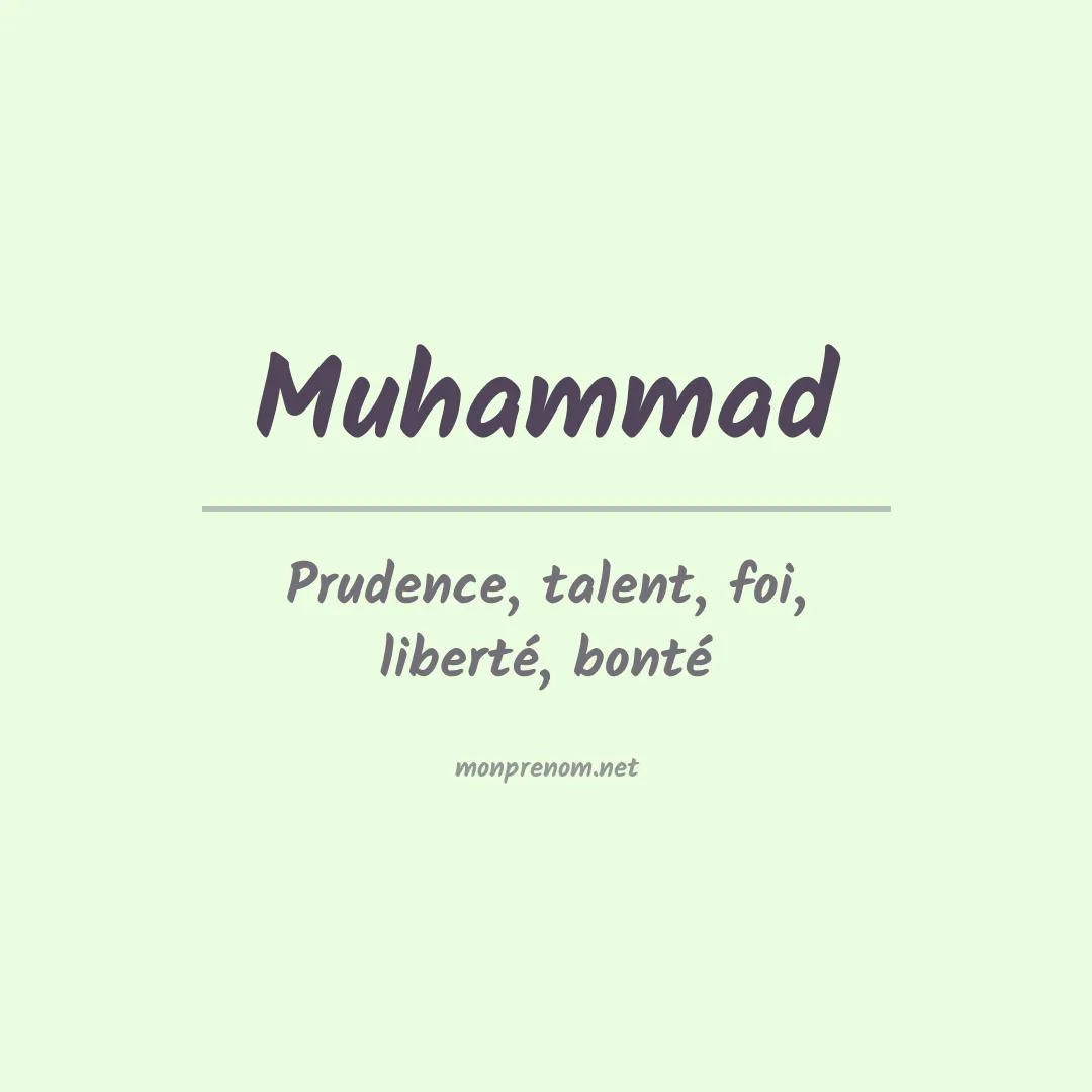 Prénom Muhammad
