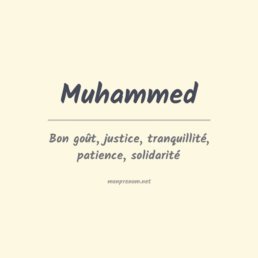 Prénom Muhammed