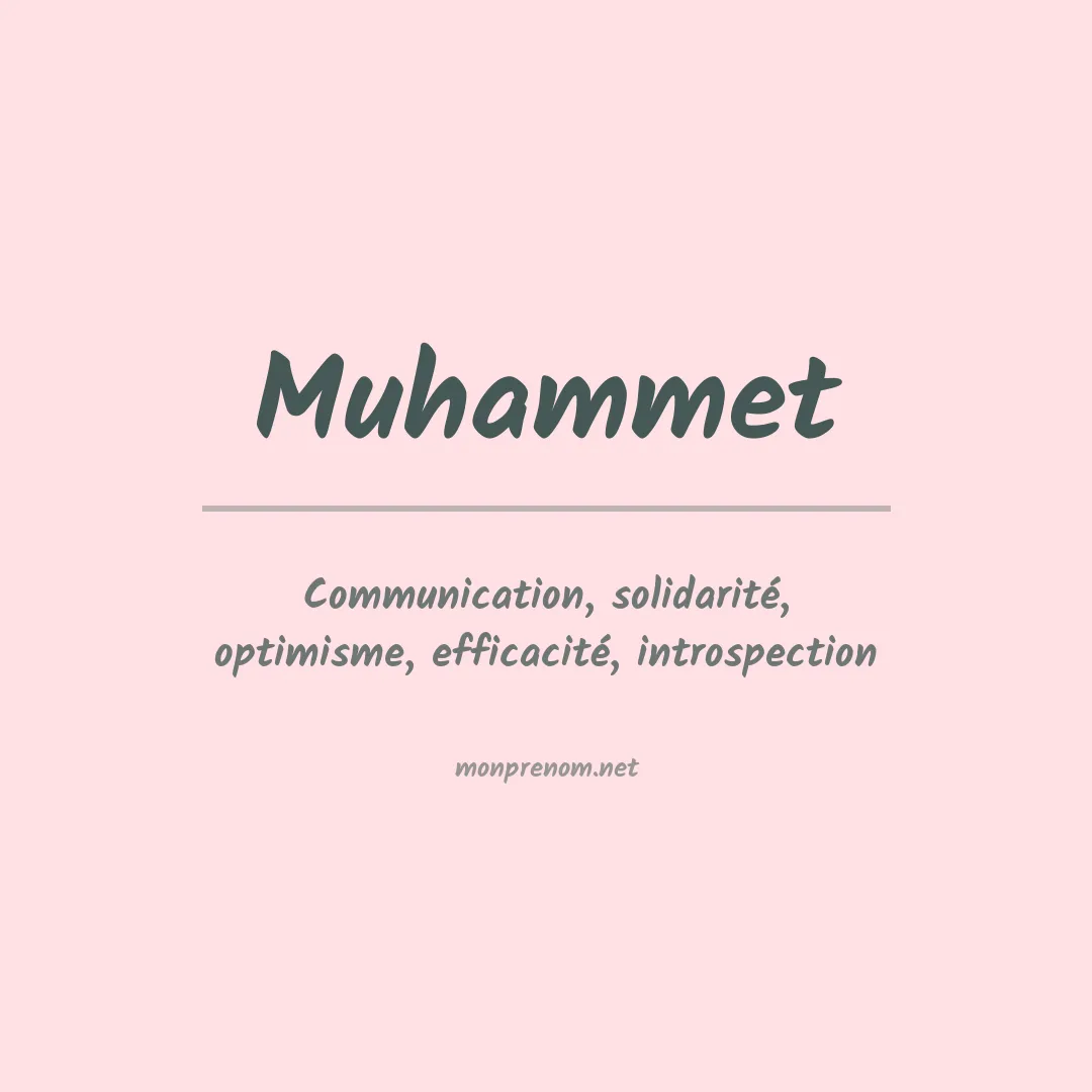 Prénom Muhammet