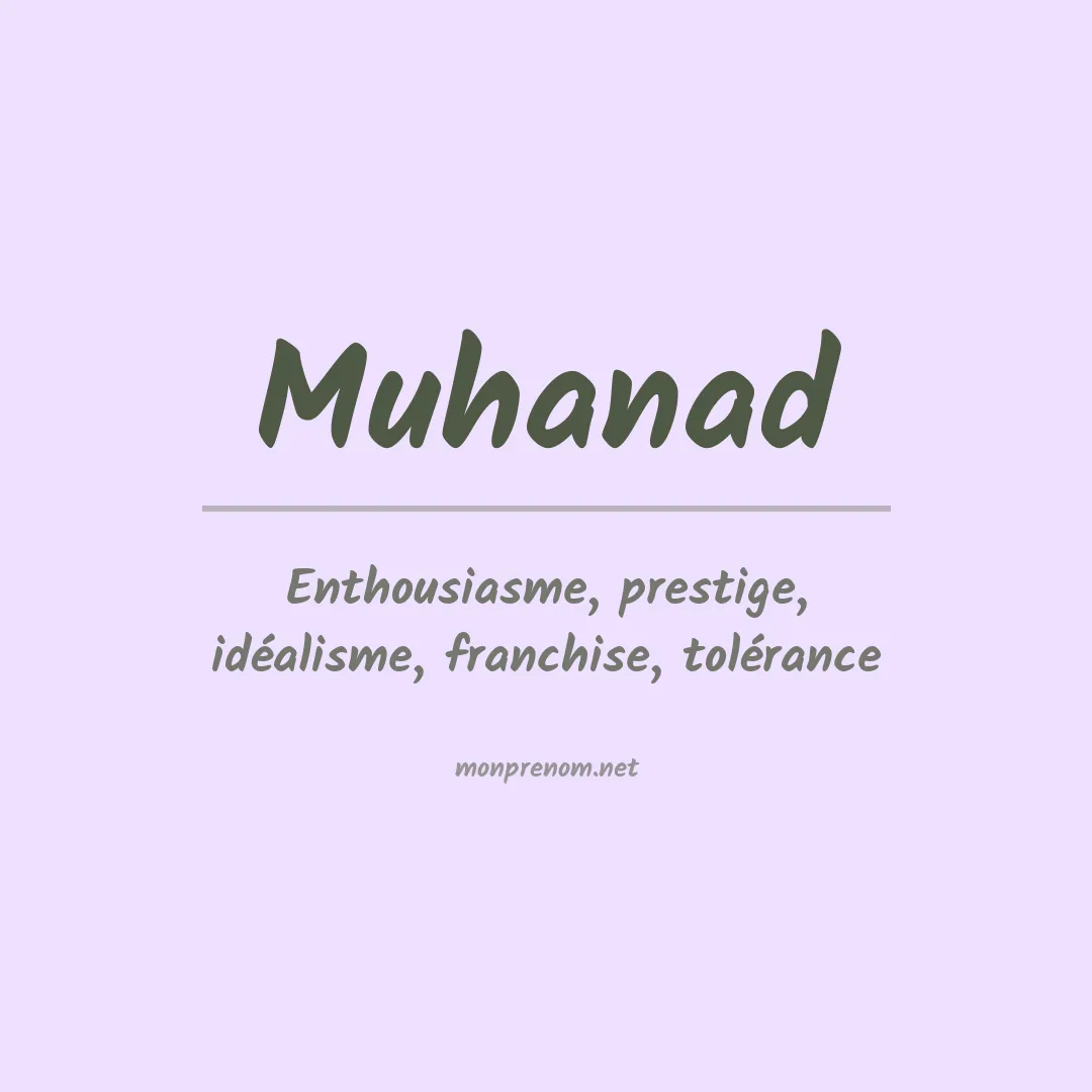 Signification du prénom Muhanad