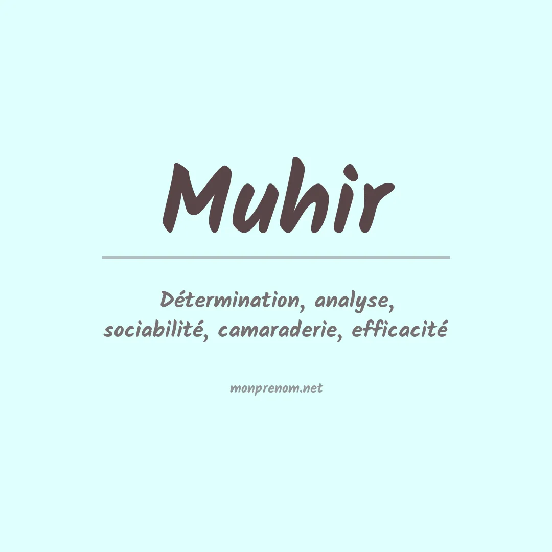 Prénom Muhir