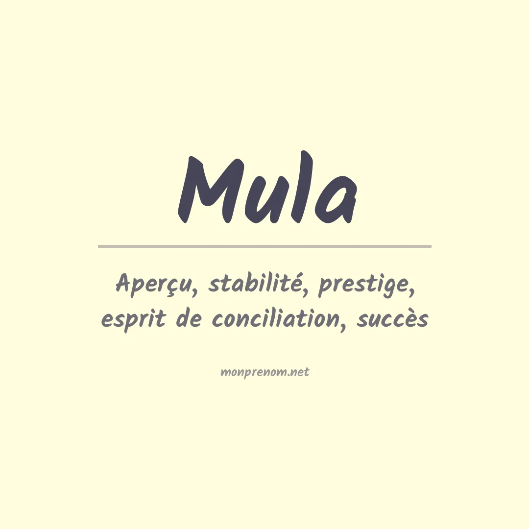 Prénom Mula