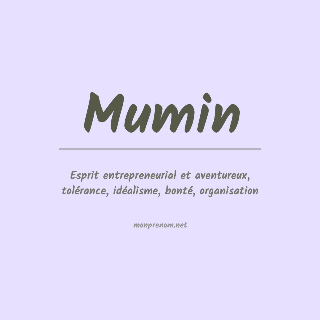 Prénom Mumin
