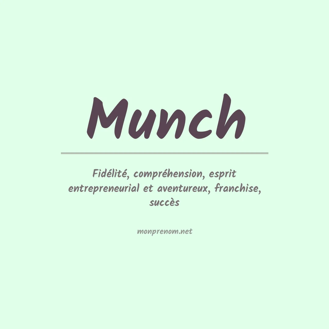 Prénom Munch