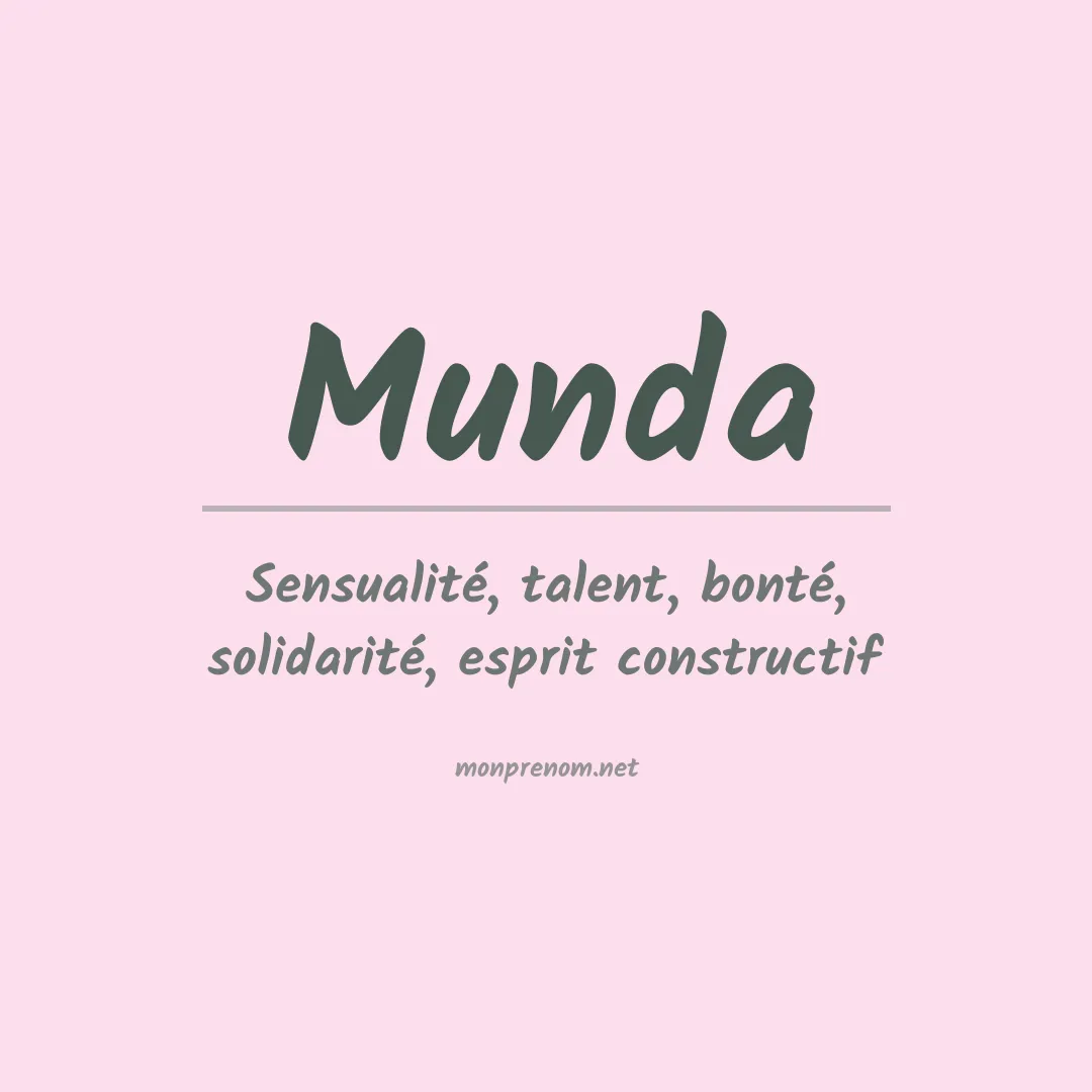 Prénom Munda