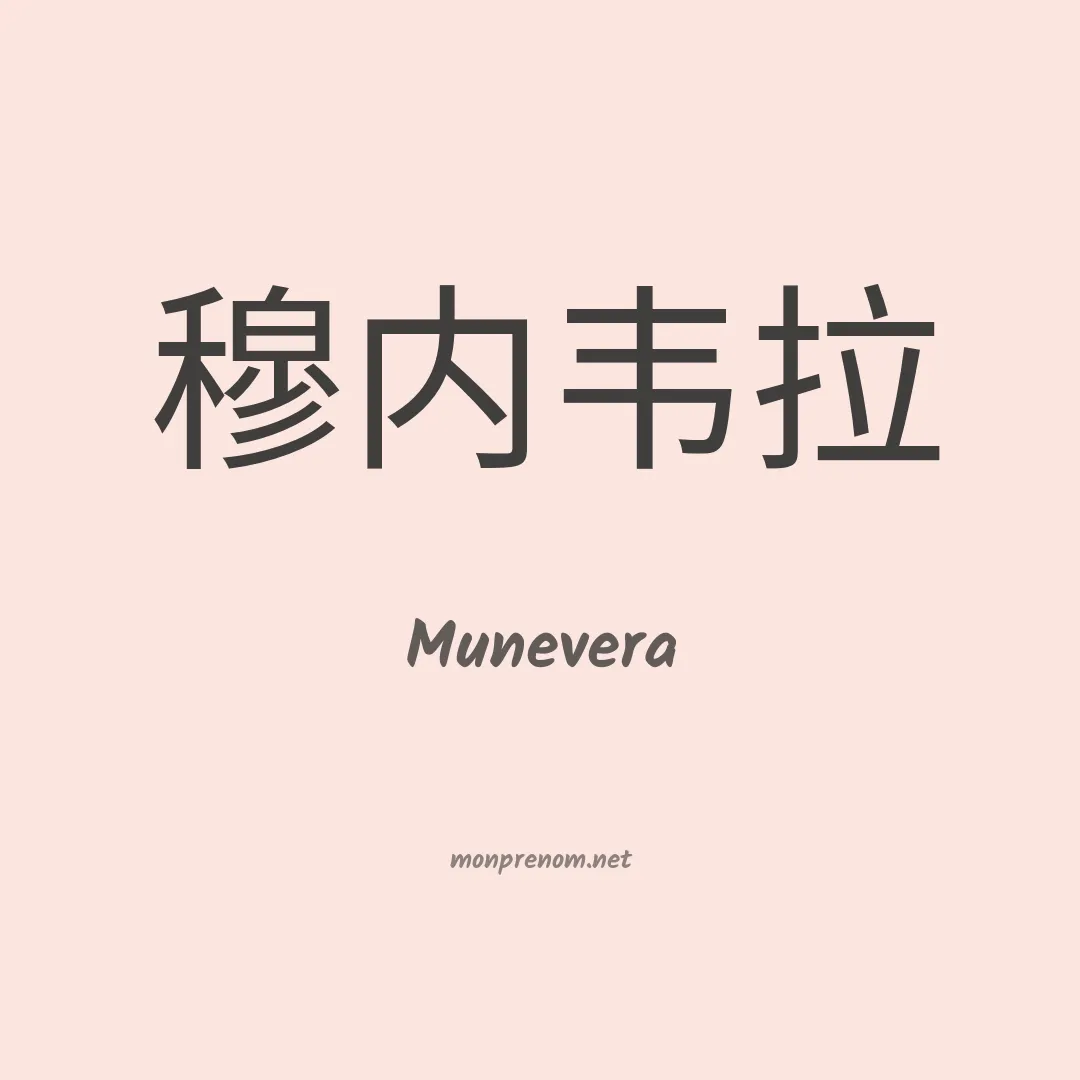 Munevera en chinois