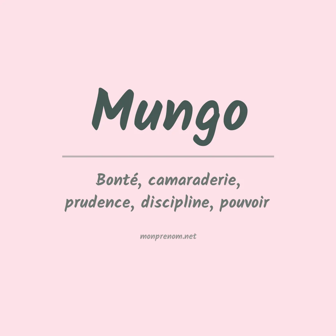 Prénom Mungo