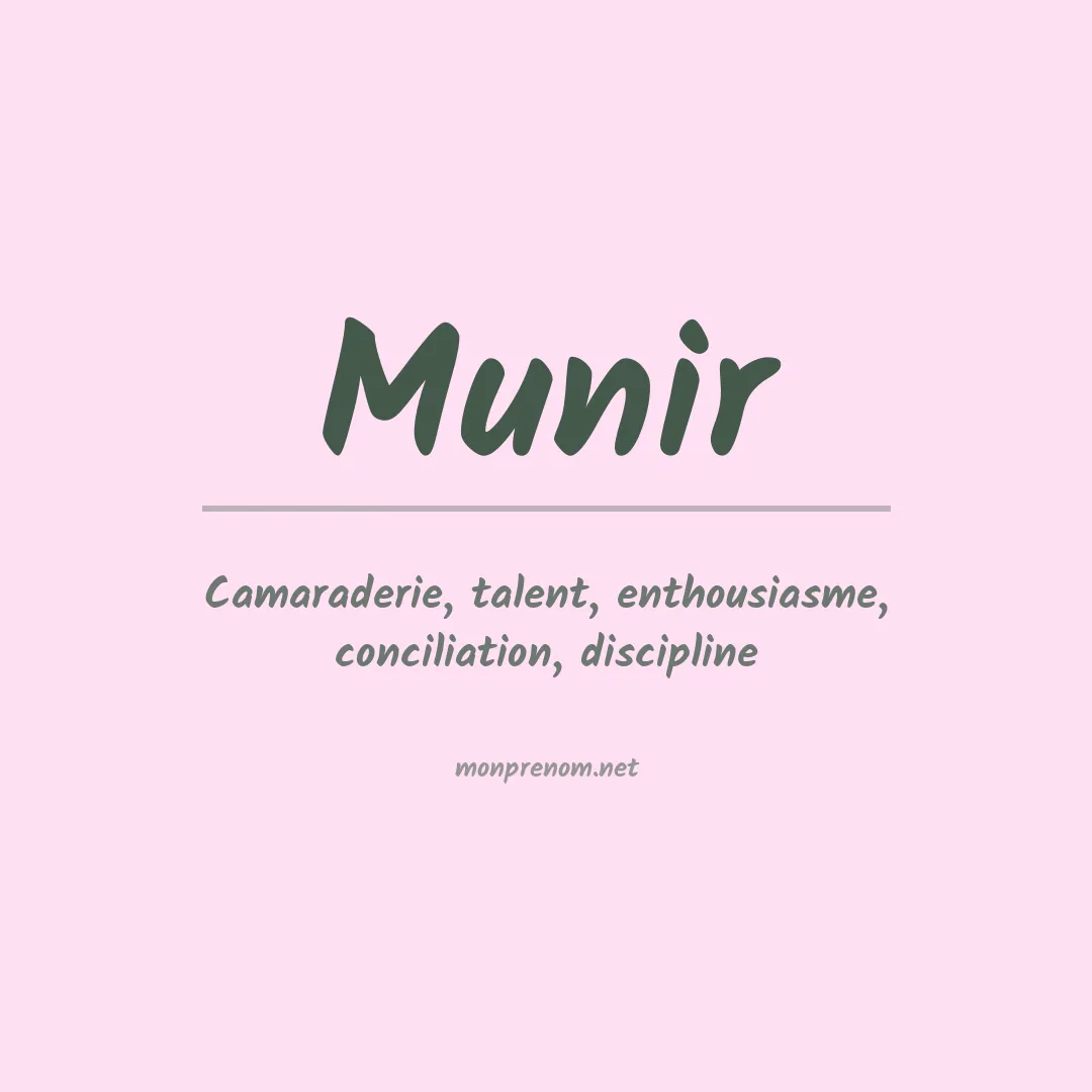 Prénom Munir