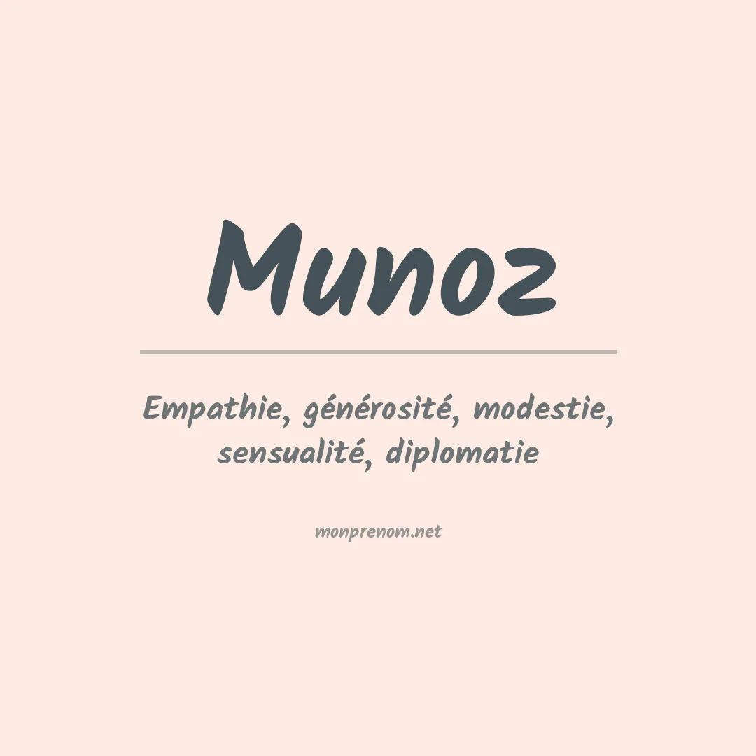 Prénom Munoz