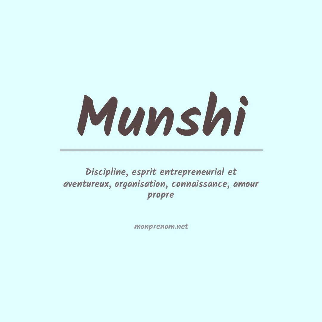 Prénom Munshi