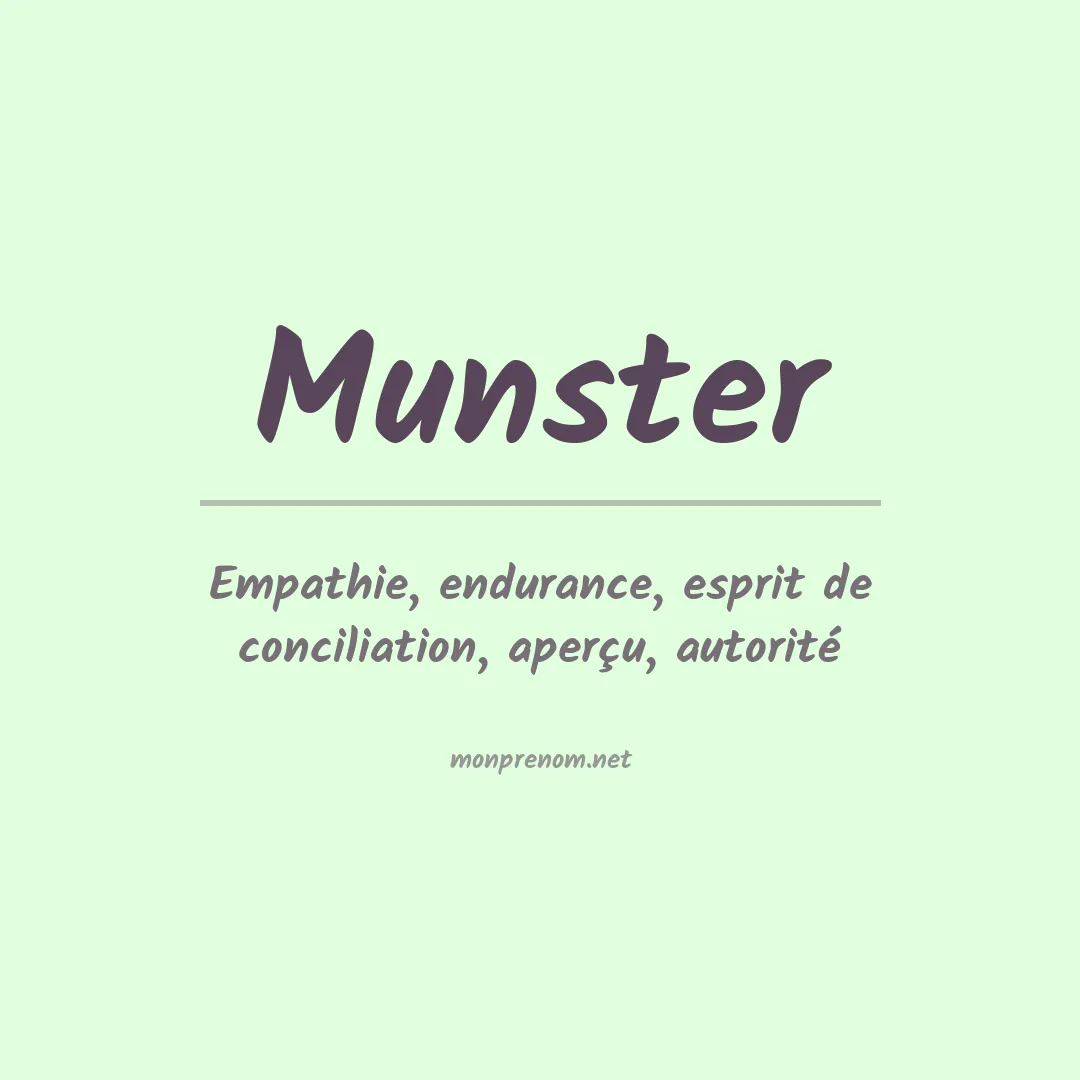 Prénom Munster