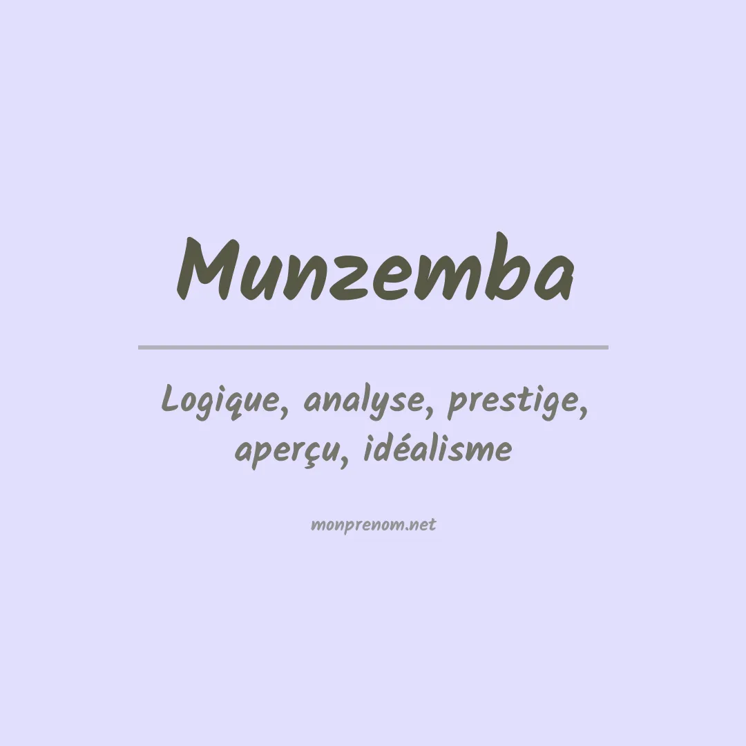 Prénom Munzemba