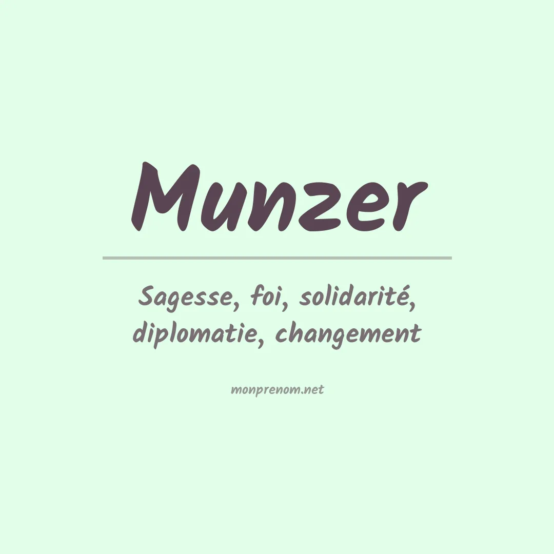 Prénom Munzer