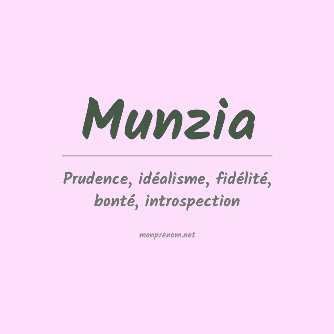 Prénom Munzia