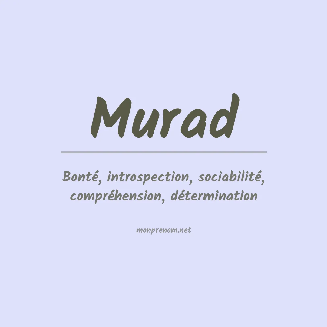 Prénom Murad