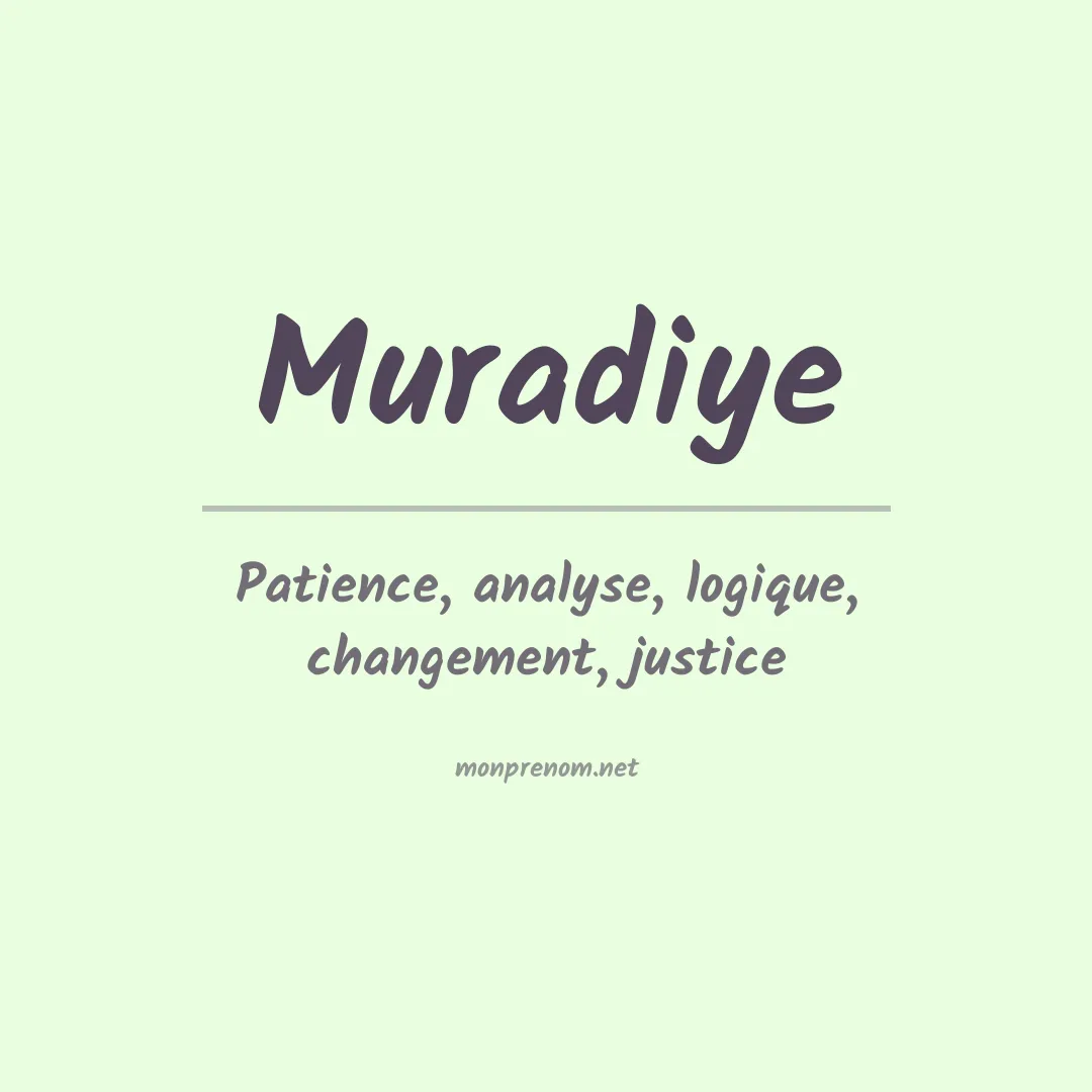 Prénom Muradiye