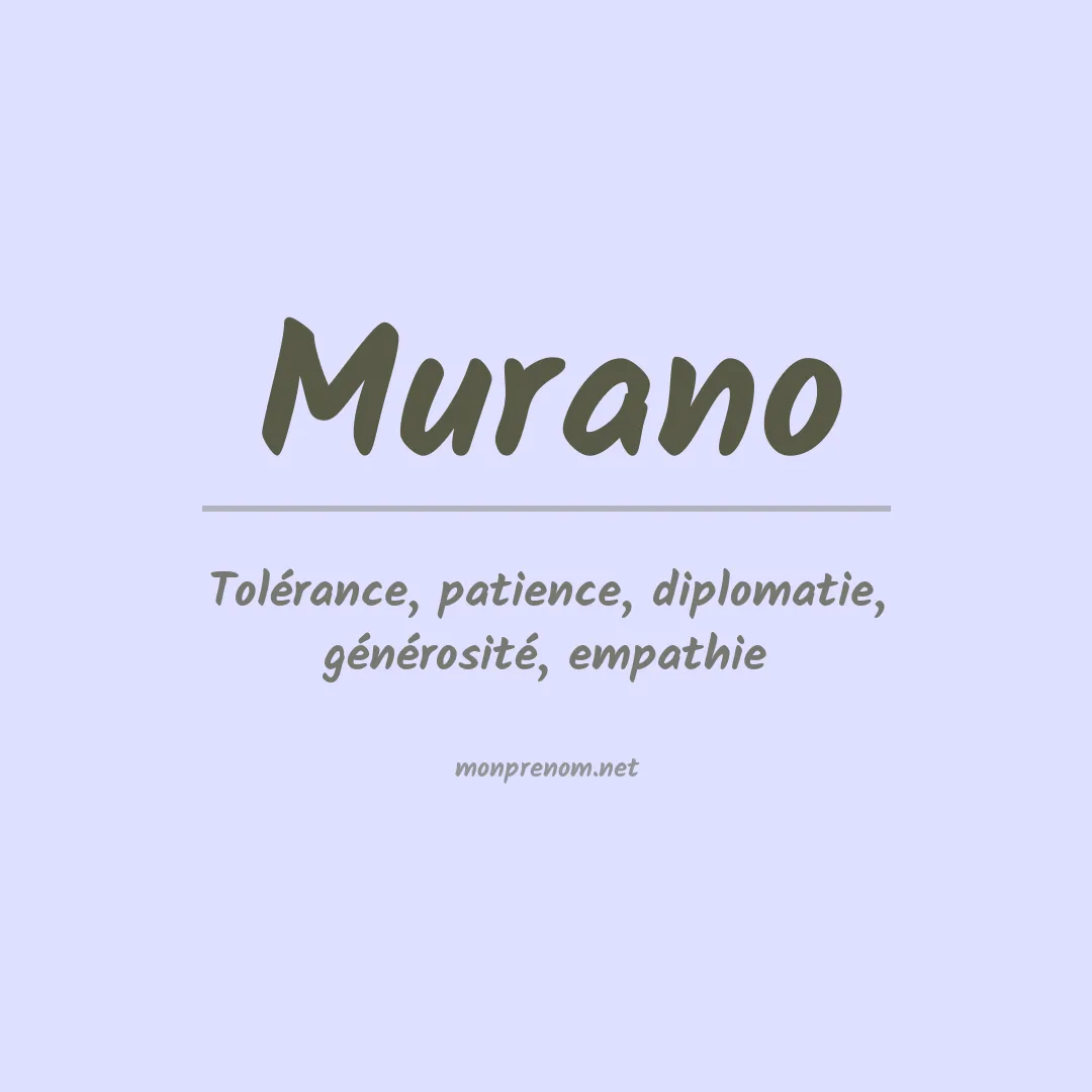 Prénom Murano