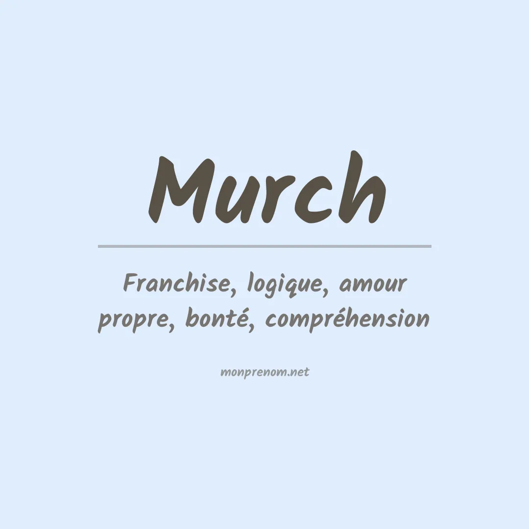 Prénom Murch