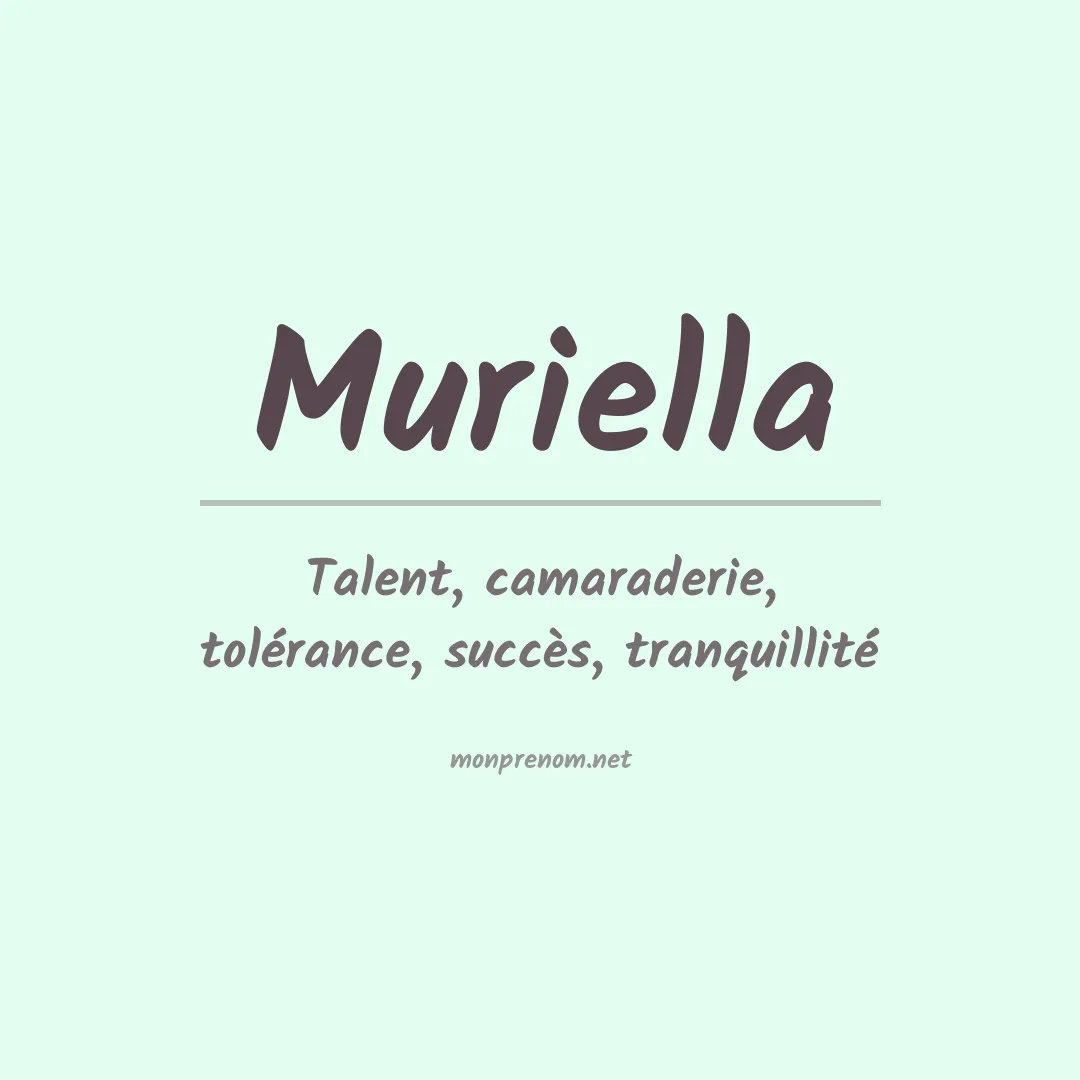 Prénom Muriella