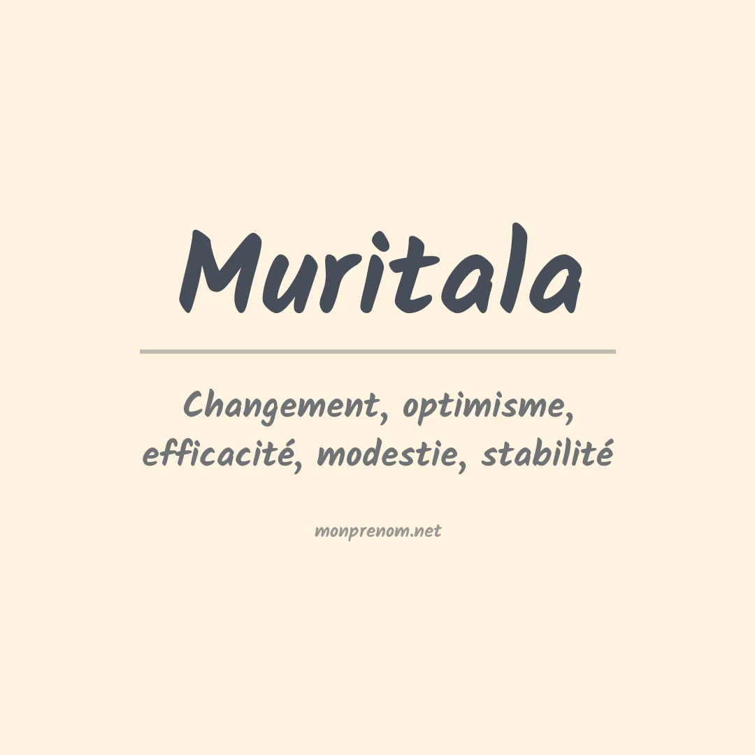 Prénom Muritala