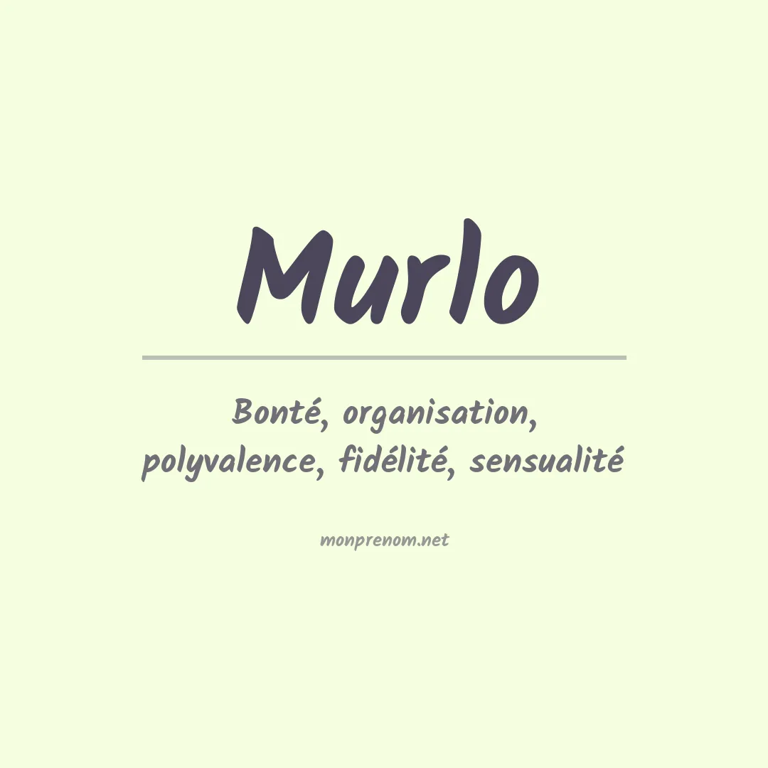 Prénom Murlo
