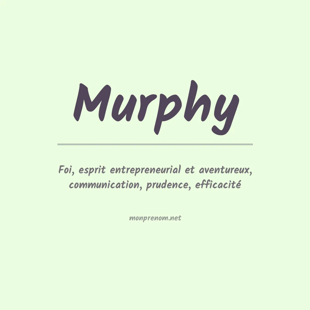 Prénom Murphy