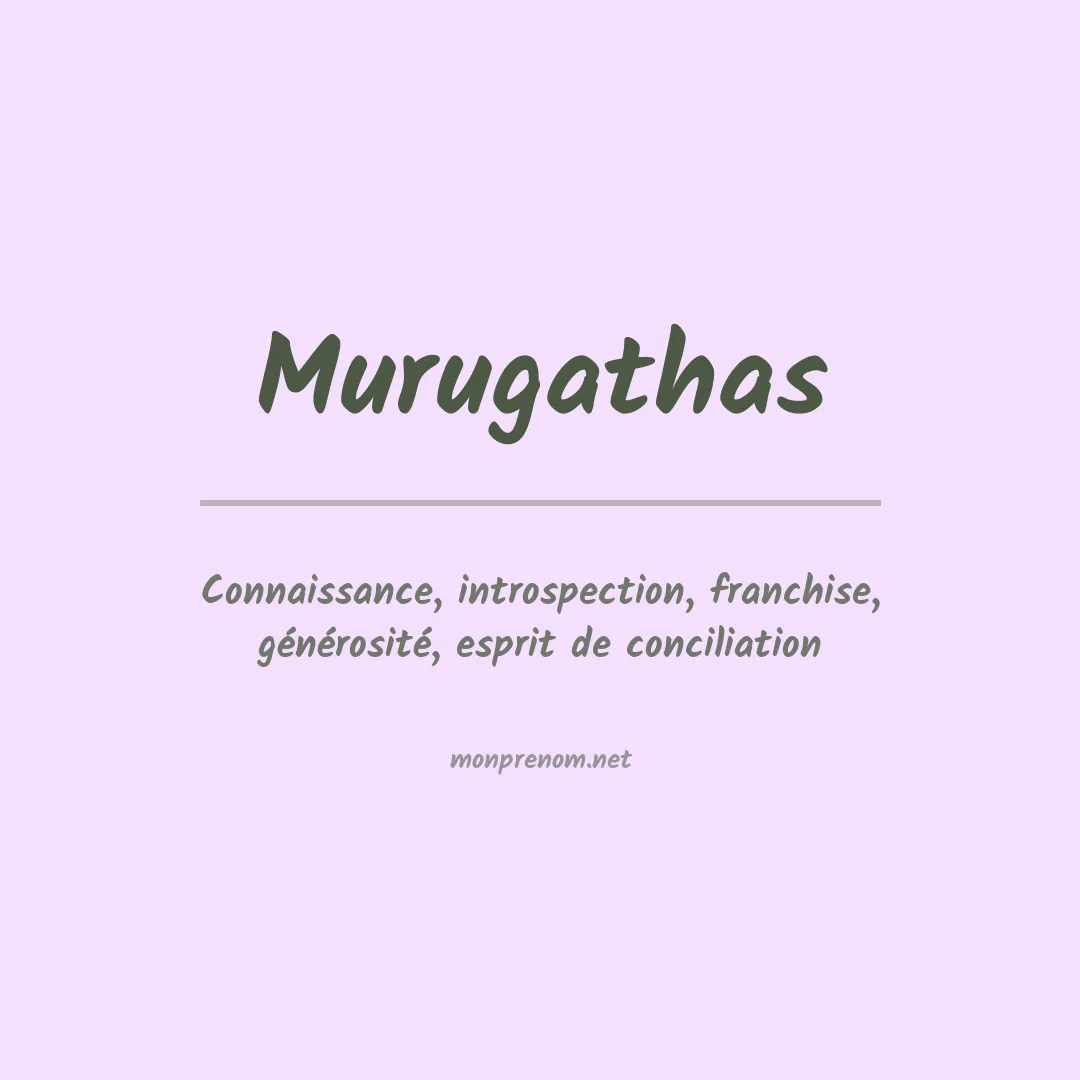 Prénom Murugathas