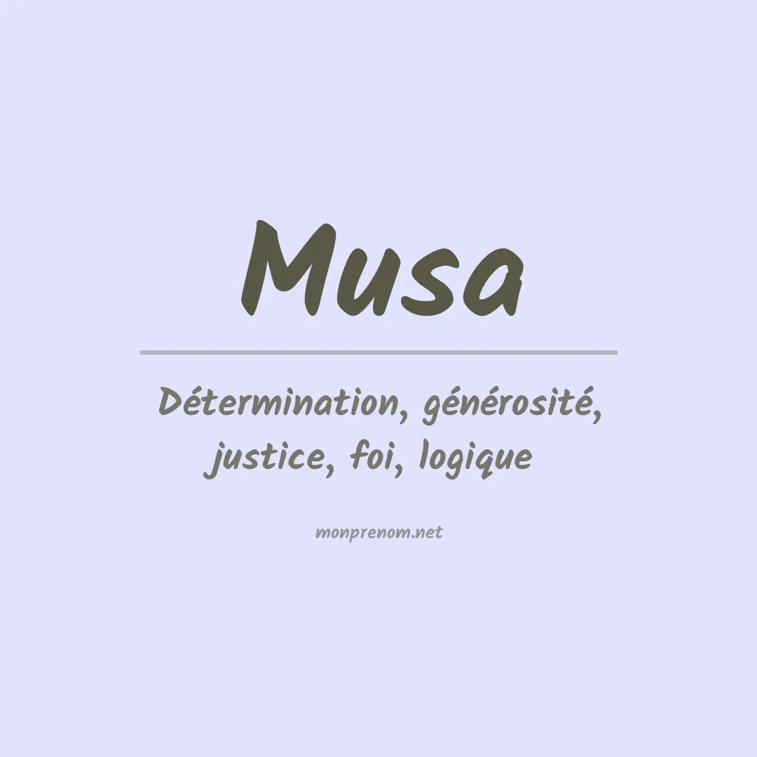 Prénom Musa