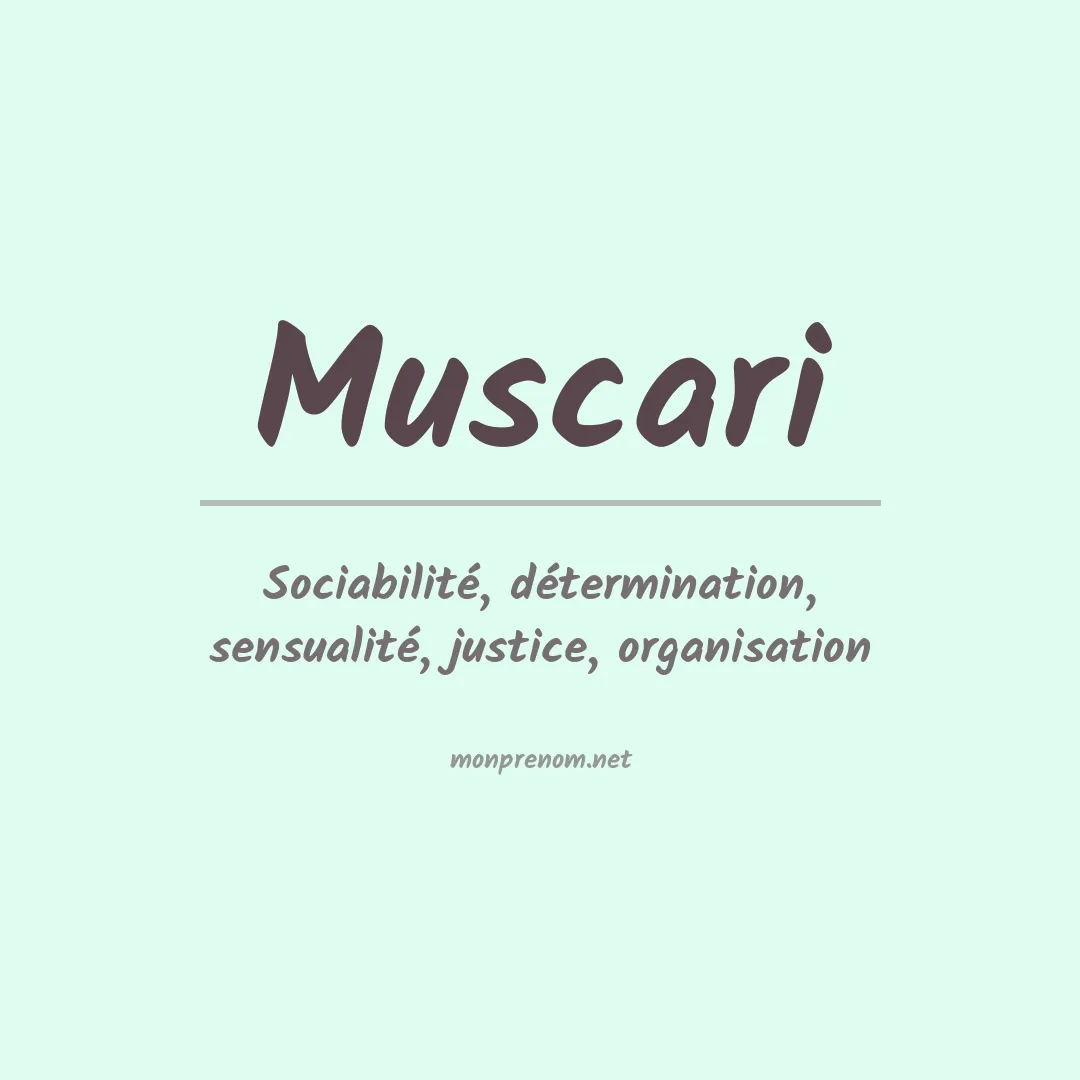 Prénom Muscari
