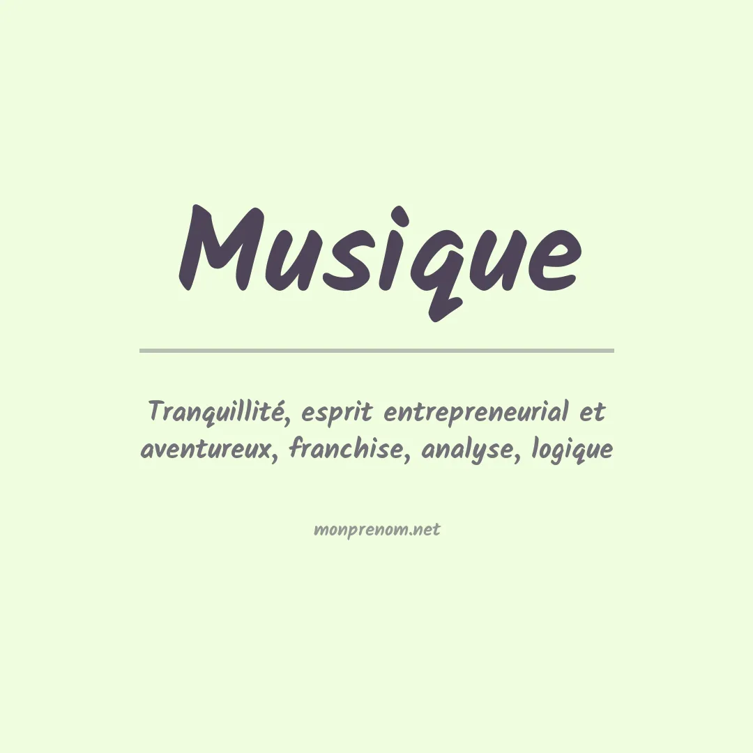Prénom Musique