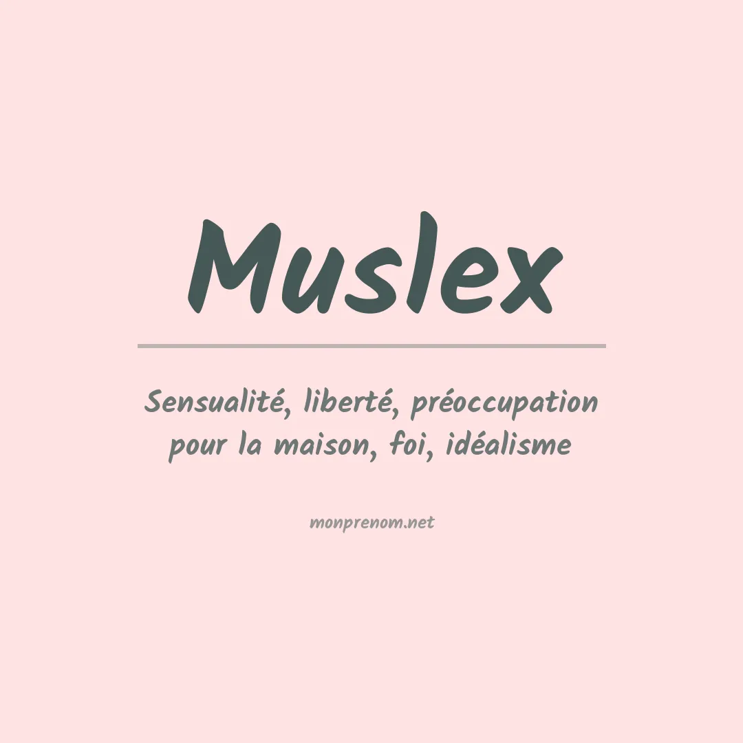 Prénom Muslex