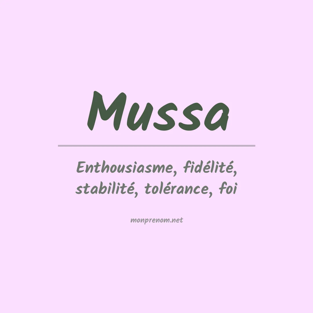Prénom Mussa