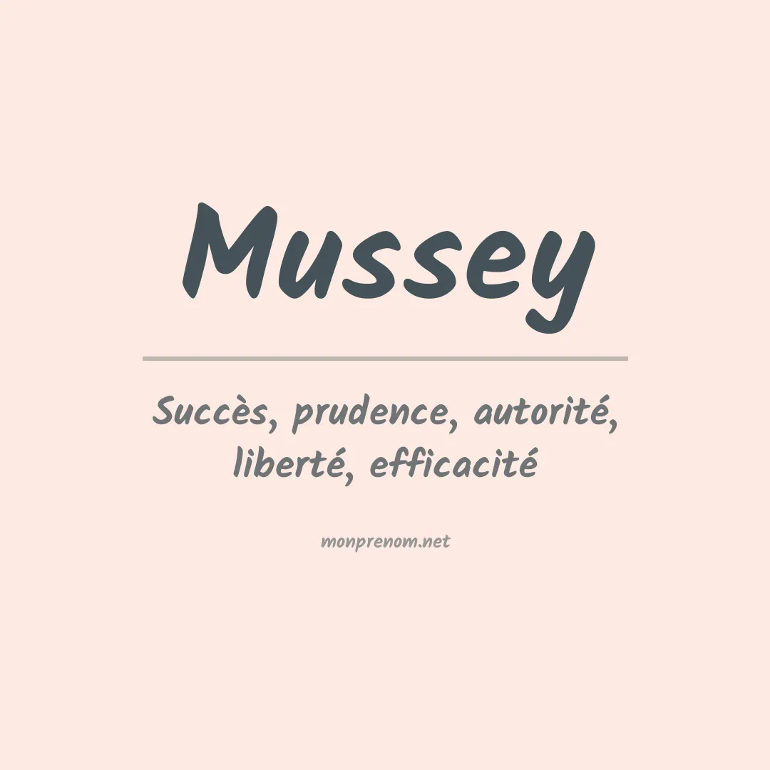 Prénom Mussey