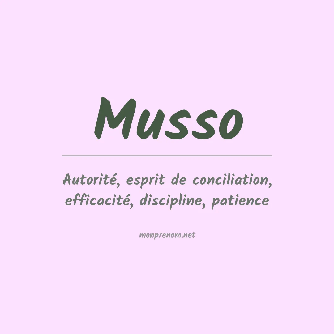 Prénom Musso