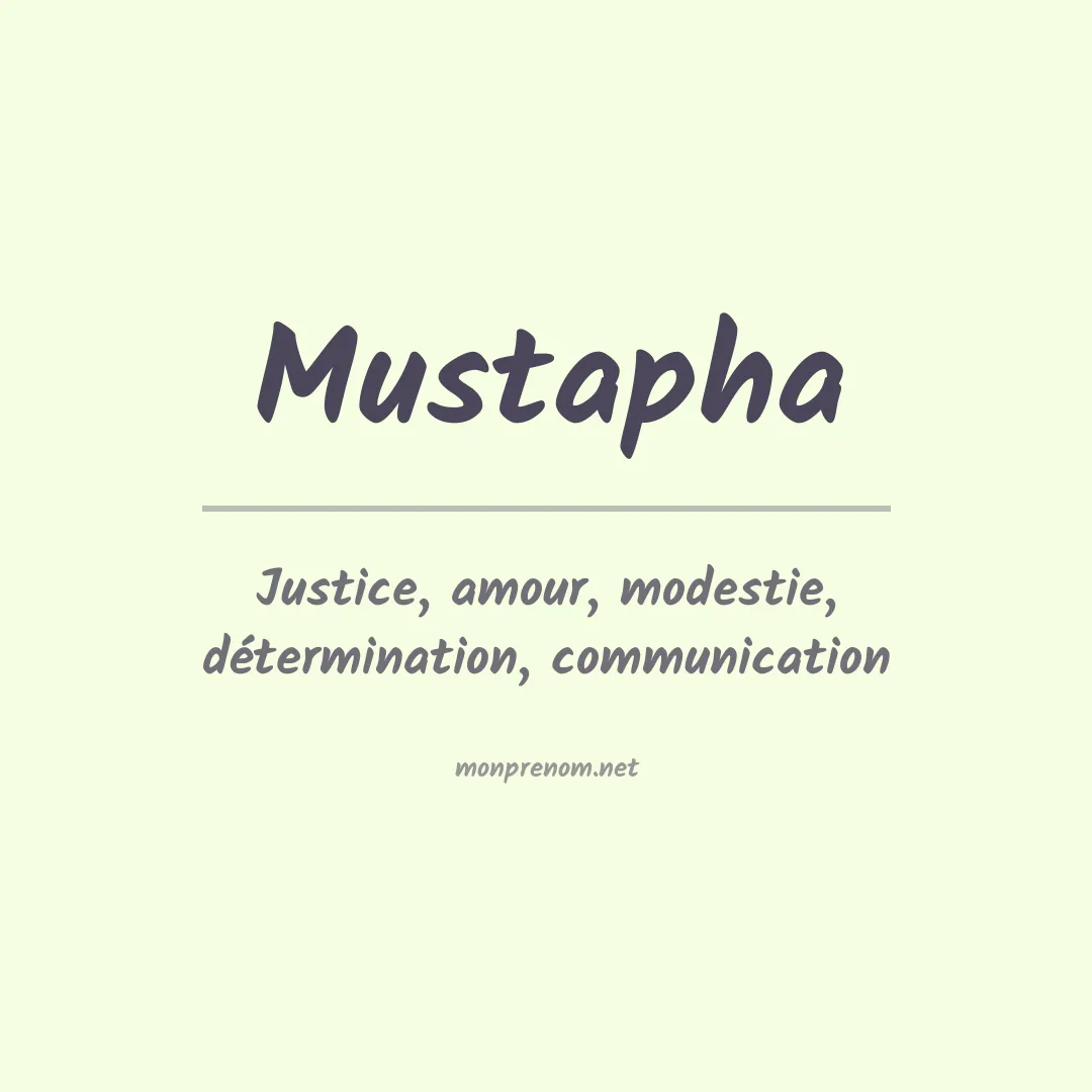 Prénom Mustapha
