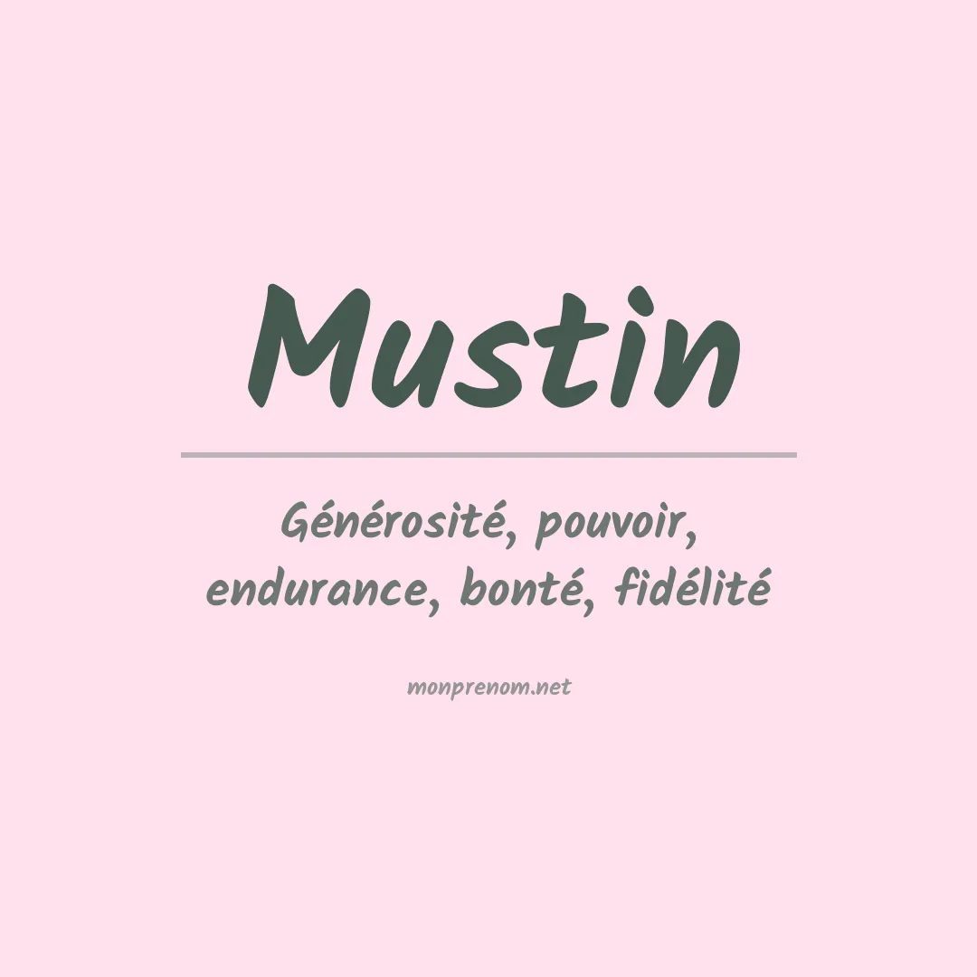 Prénom Mustin