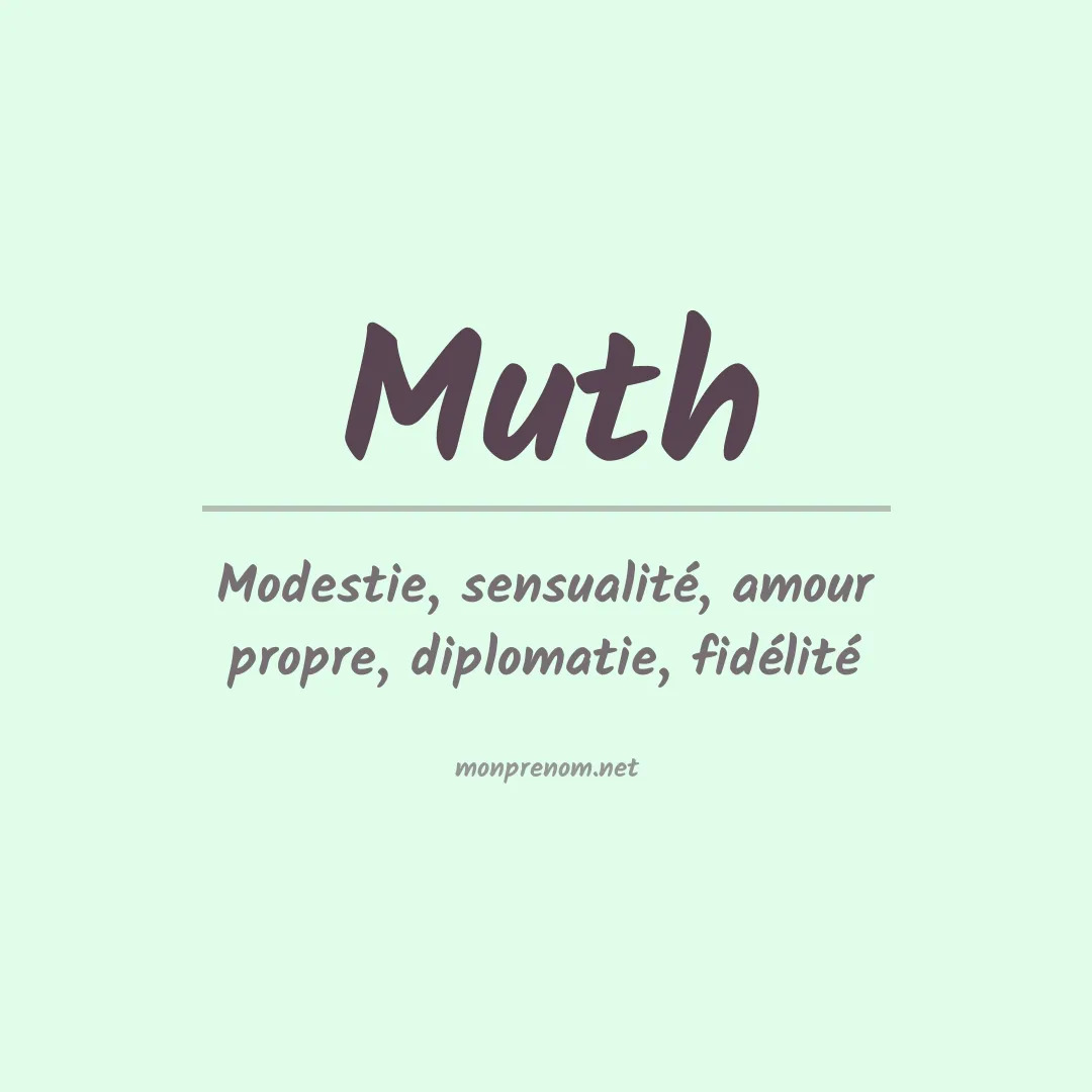 Prénom Muth