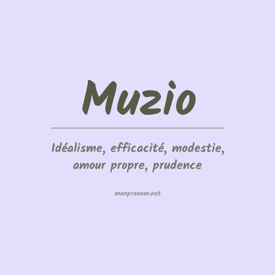 Prénom Muzio