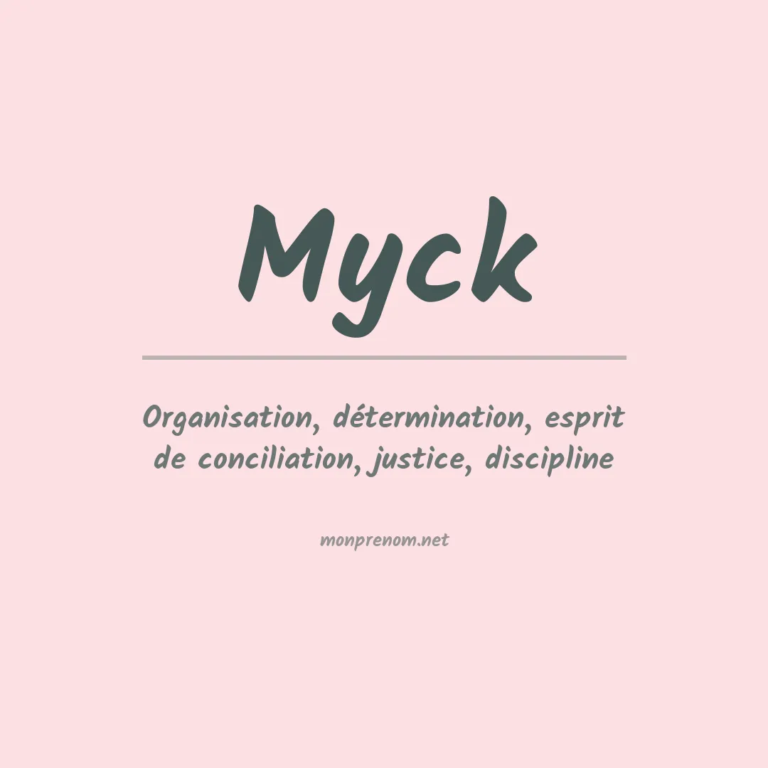 Prénom Myck