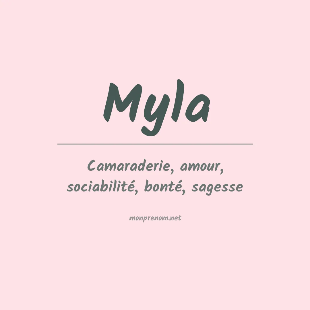 Prénom Myla
