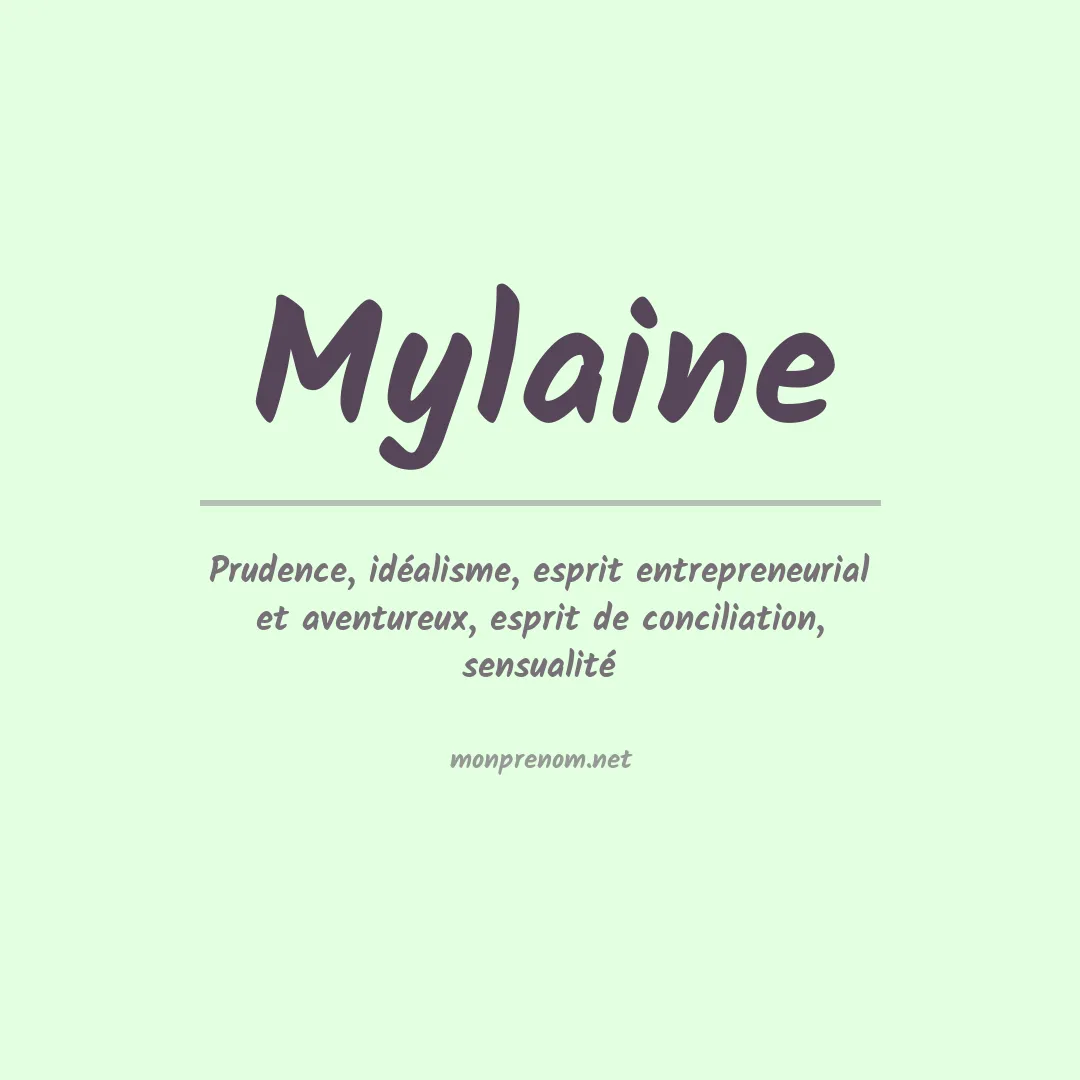 Prénom Mylaine