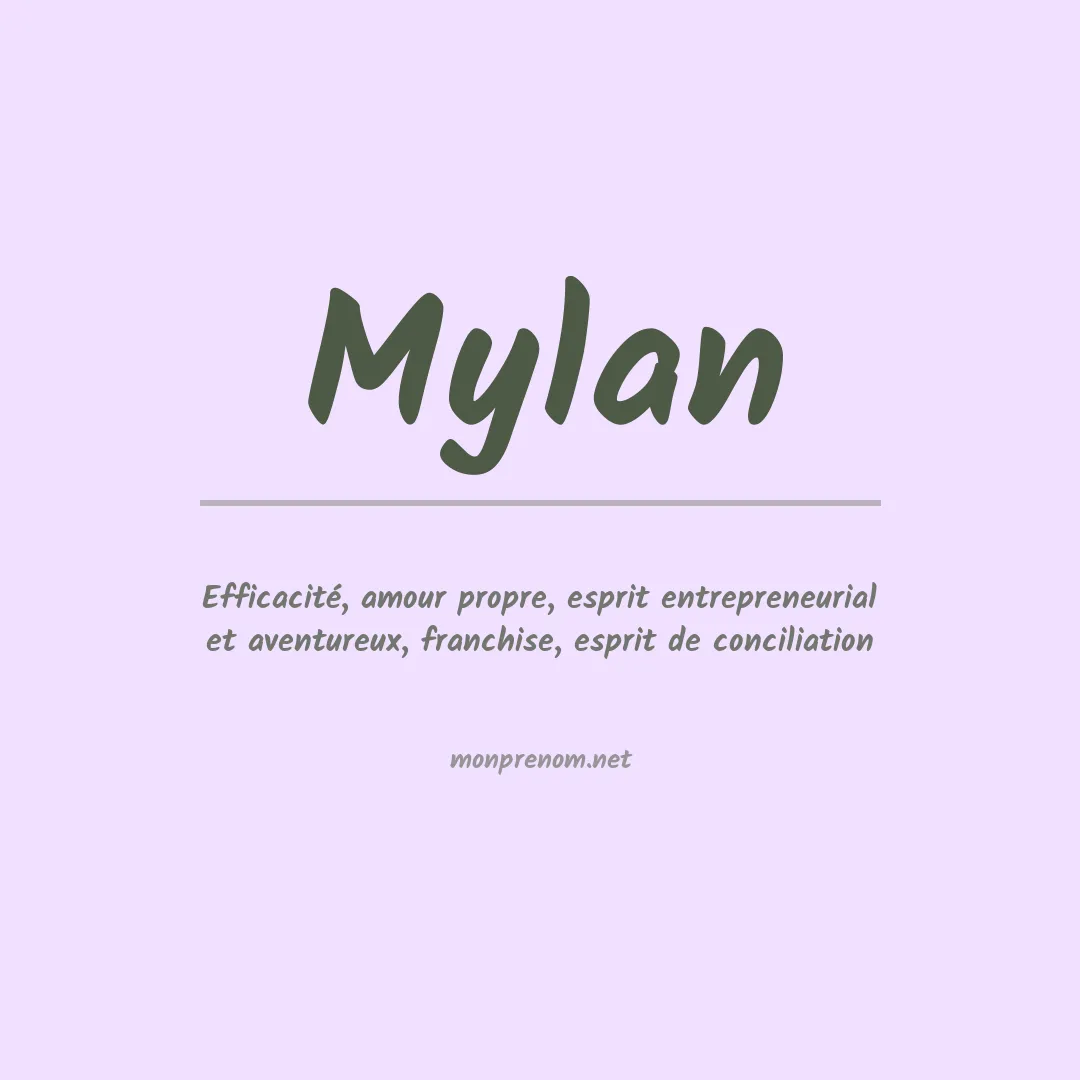 Prénom Mylan