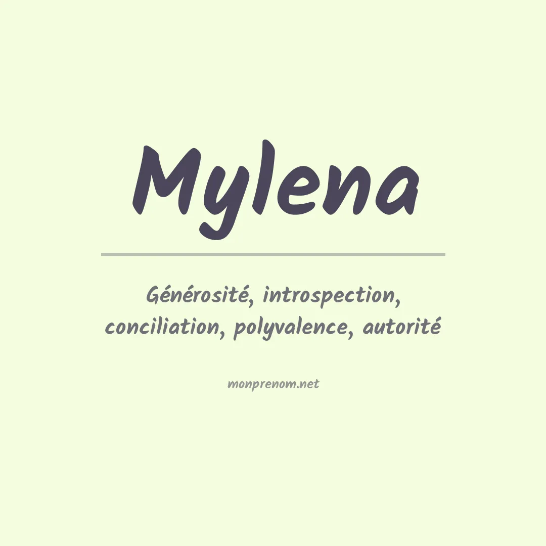 Prénom Mylena