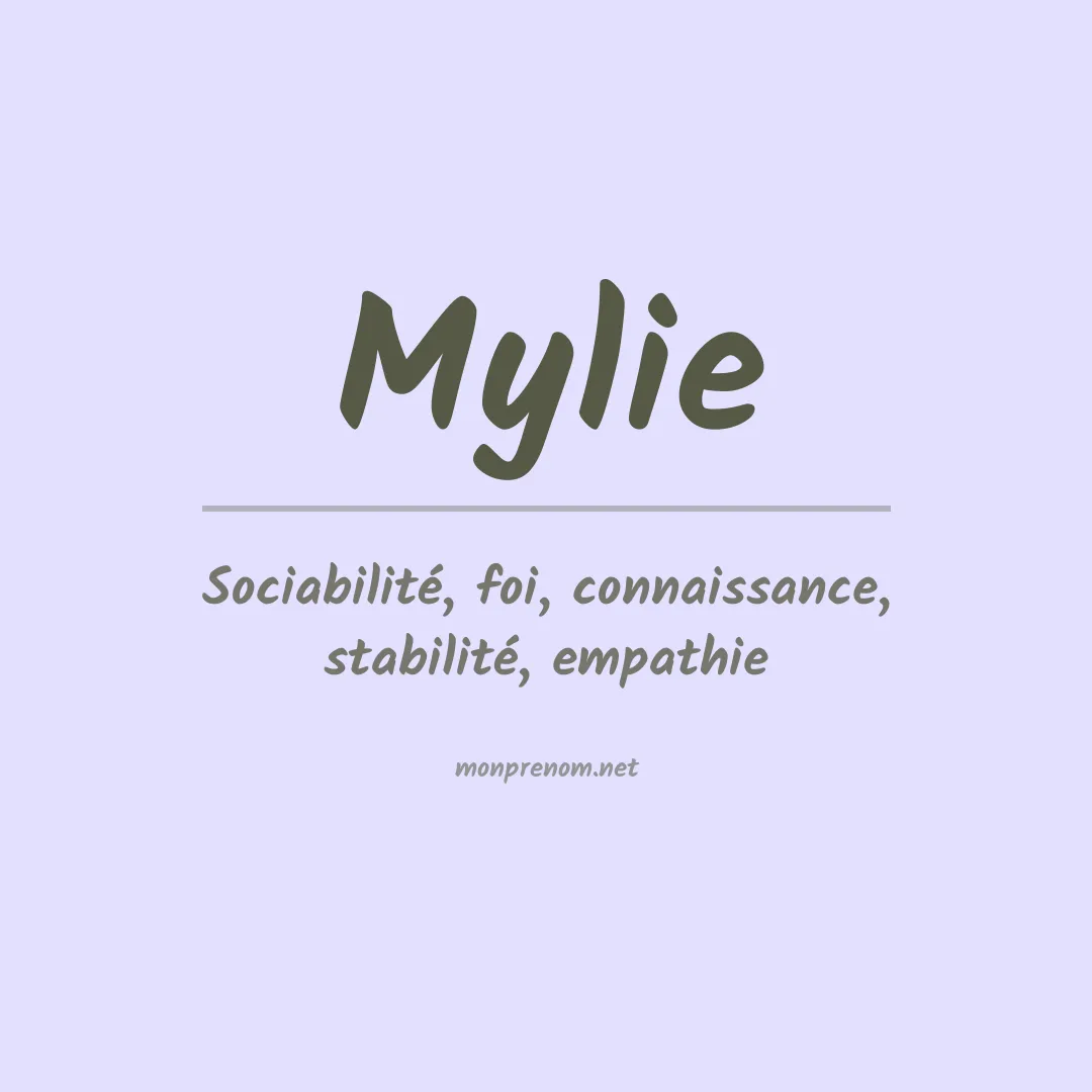 Prénom Mylie