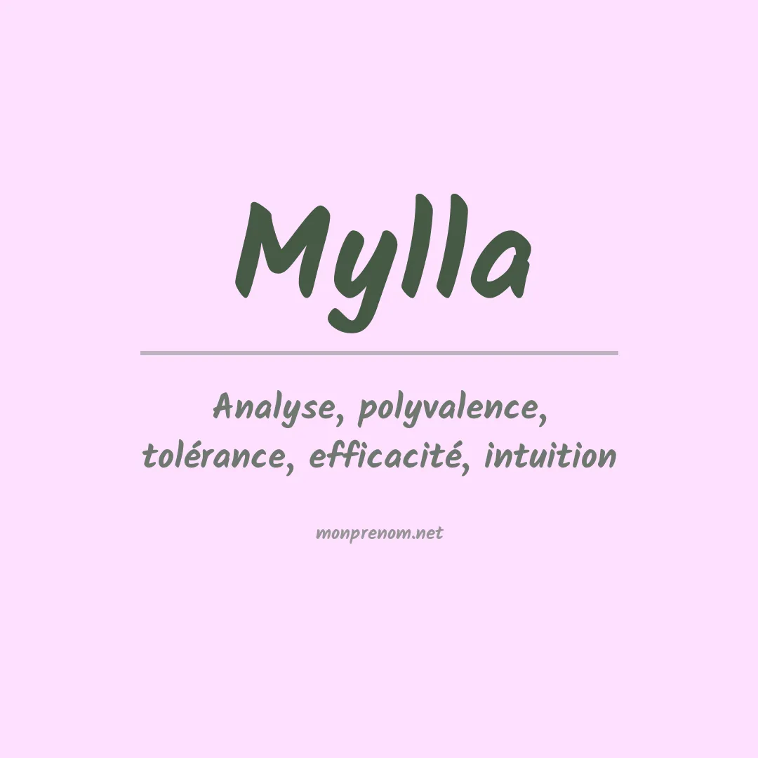 Prénom Mylla