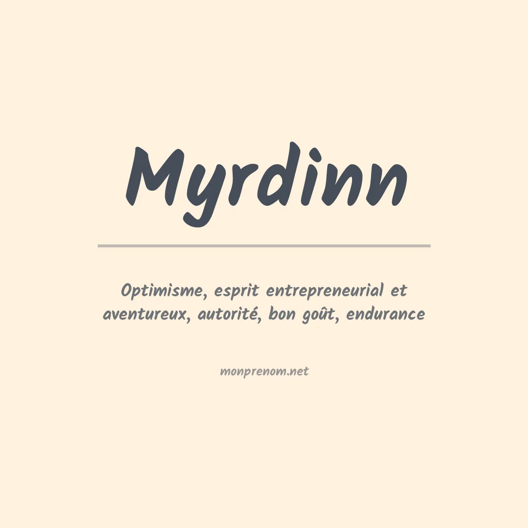 Prénom Myrdinn