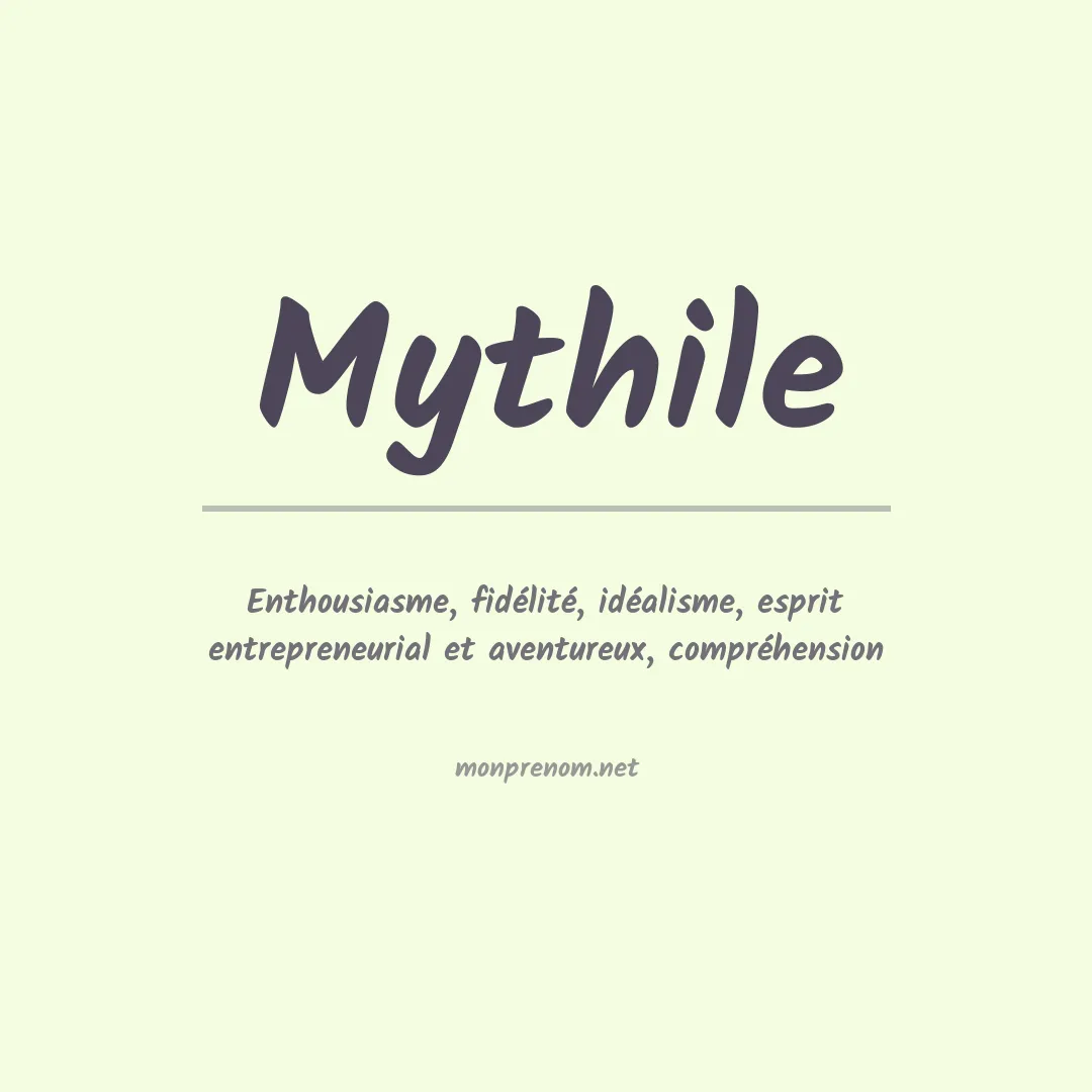 Prénom Mythile